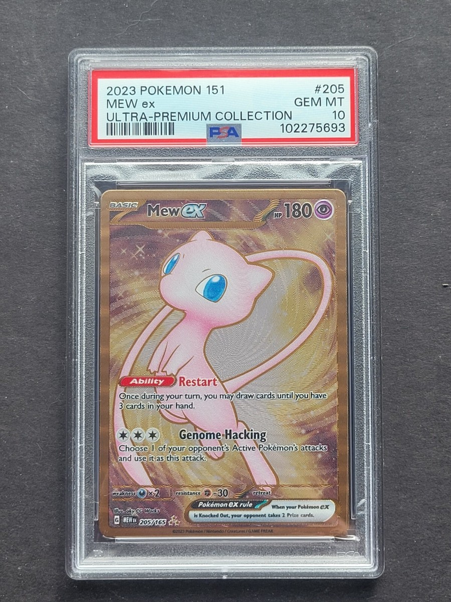 PSA 10 GOLD METAL MEW EX 205/165 - SCARLET & VIOLET 151 UPC PROMO