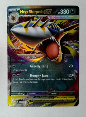Mega Sharpedo EX 61/94 Rare Promo Pokmon TCG | eBay