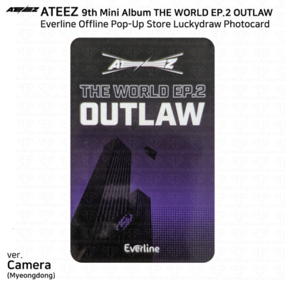 ATEEZ THE WORLD EP.2 OUTLAW Everline Offline POPUP Benefit Lucky