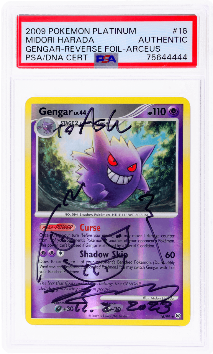 2009 Pokemon Platinum Arceus Gengar Midori Harada Reverse Holo #16