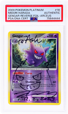 2009 Pokemon Platinum Arceus Gengar Midori Harada Reverse Holo #16