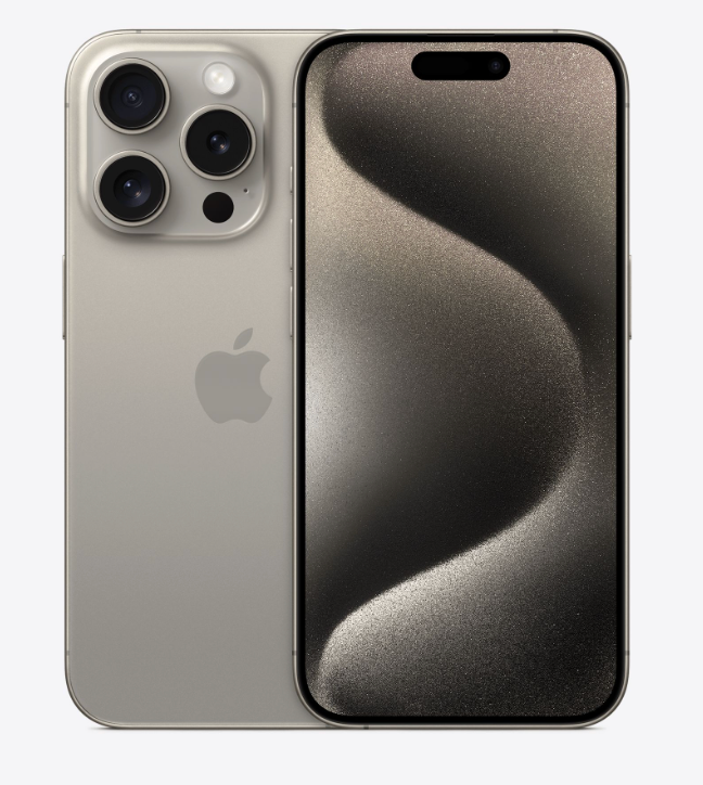 Apple iPhone 15 Pro - 128 GB - Natural Titanium (Unlocked) for