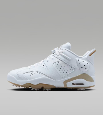 Nike Air Jordan 6 Retro G Golf Shoes 'White/Khaki' | eBay