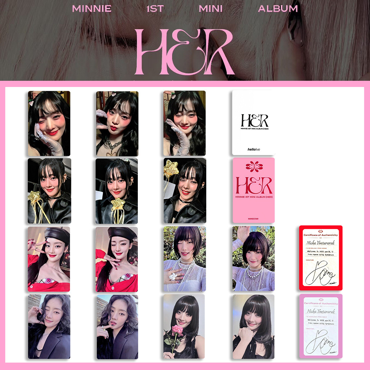 Minnie 1st mini album HER Photo Cards Self Made Photocard (G)I-DLE