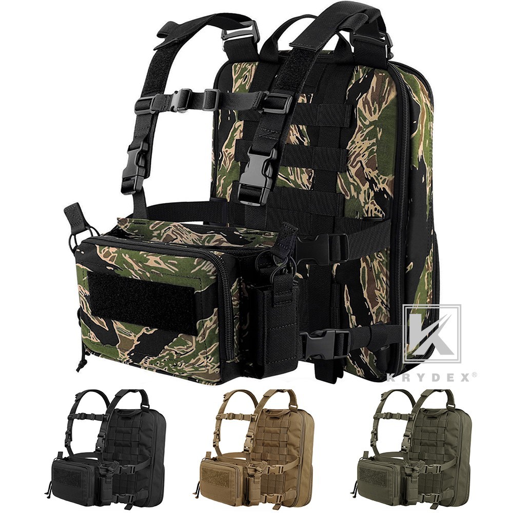 KRYDEX D3CR Chest Rig Harness Mag Pouches & D3 Flatpack Backpack