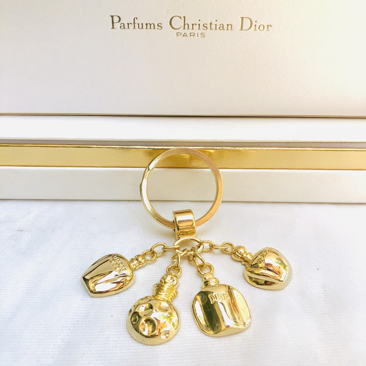 💝CHRISTIAN DIOR Perfume Charms KEYRING KEY HOLDER Poison Dolce