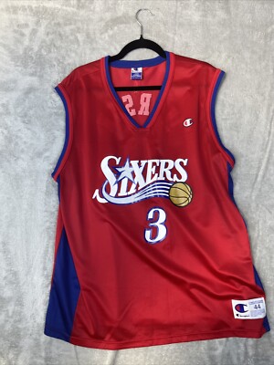 Vintage Champion Allen Iverson #3 Philadelphia 76ers Sixers Jersey