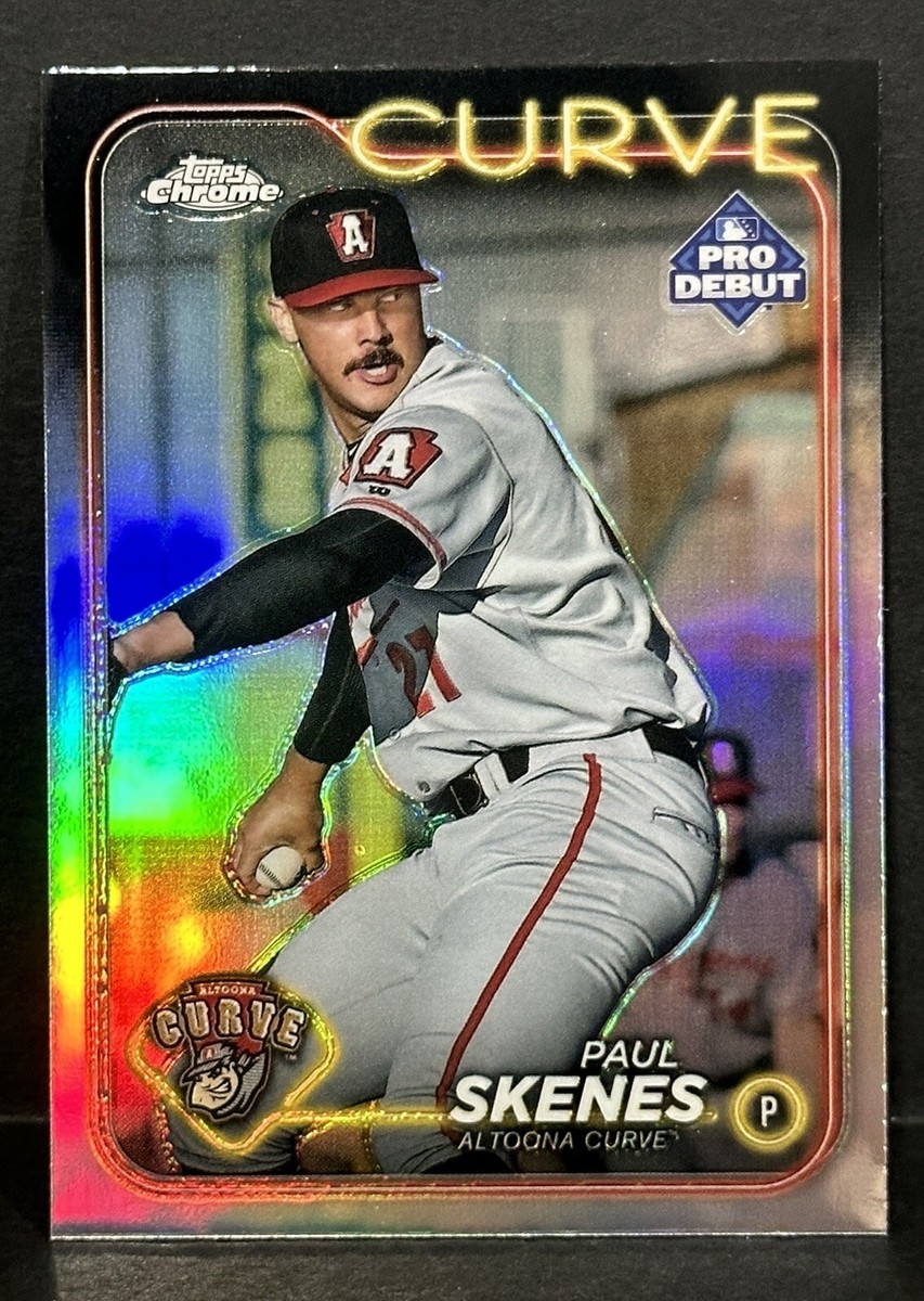2024 Topps Chrome Pro Debut Baseball Curve Paul Skenes Refractor
