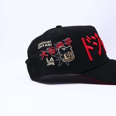 NWT Black Los Angeles Dodgers Kanji Shohei Ohtani 9Forty New Era