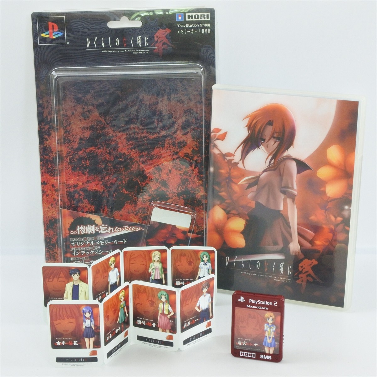 HORI PS2 Playstation 2 Memory Card HIGURASHI NAKU KORO NI Matsuri
