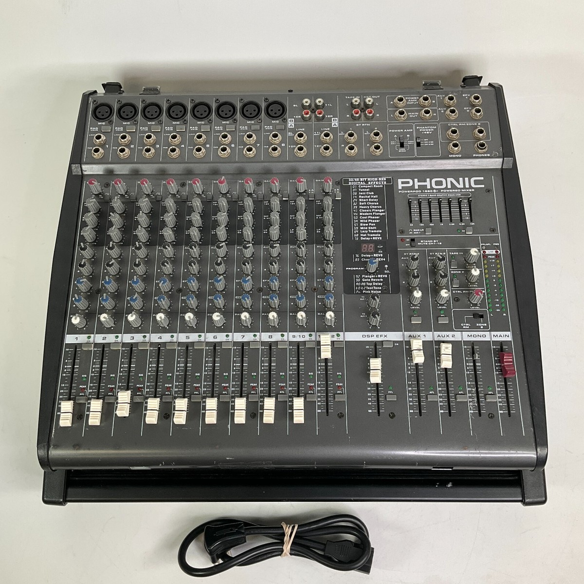 Phonic Powerpod 1860 Plus Powered Mixer 12 Channel Tested Works | eBay