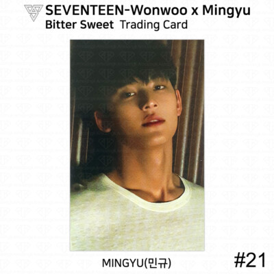 SEVENTEEN Wonwoo X Mingyu Bitter Sweet Trading Card Photocard KPOP