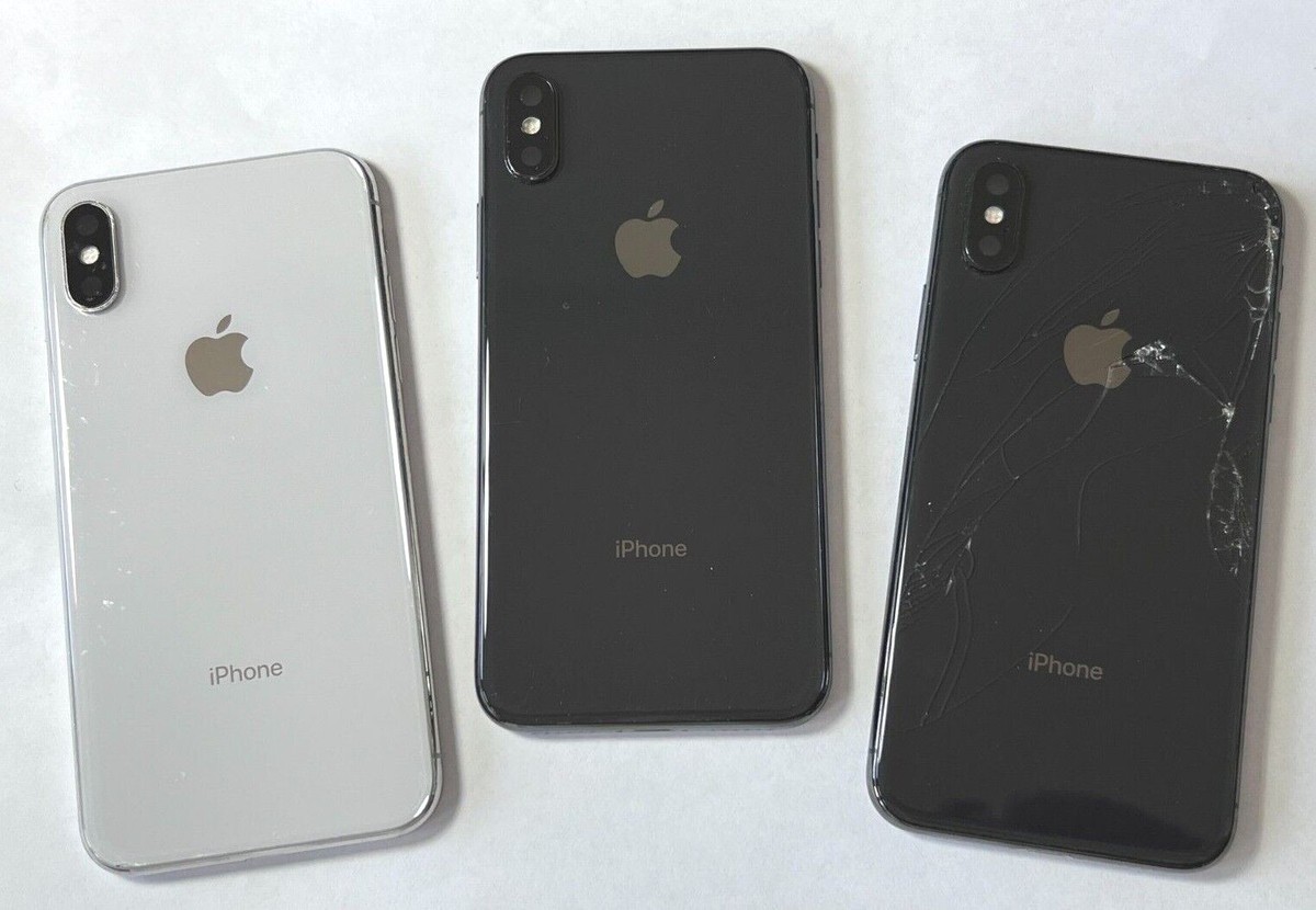 Apple iPhone X Back Frame Glass Battery Door Cover Rear Frame