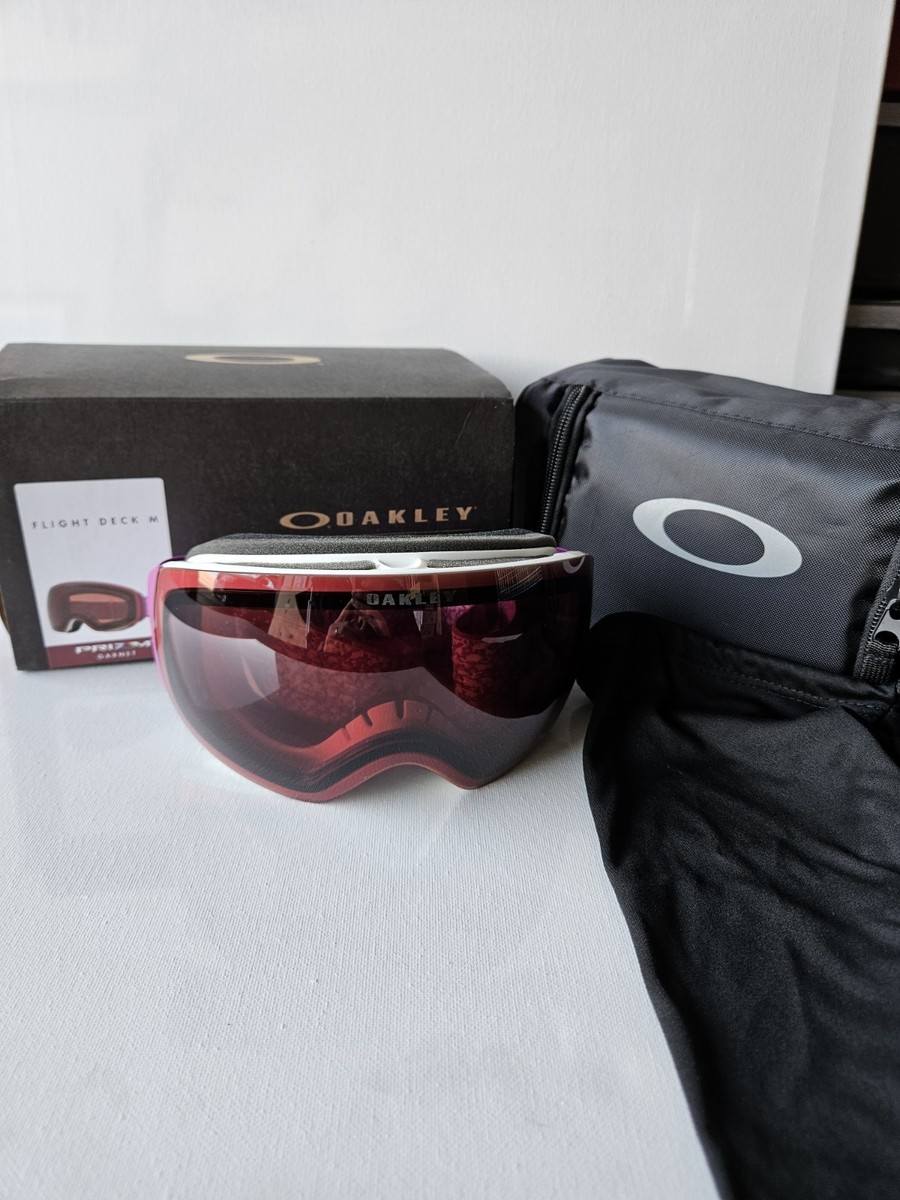 NEW Oakley Flight Deck M Snow Goggles-Prizm- Garnet Lens | eBay