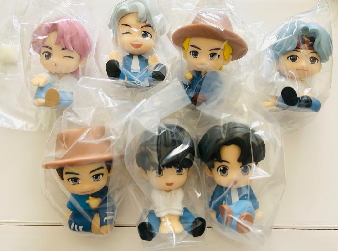 BTS TinyTan Permission To Dance Japan BANDAI Figure Set of 7 (2.75