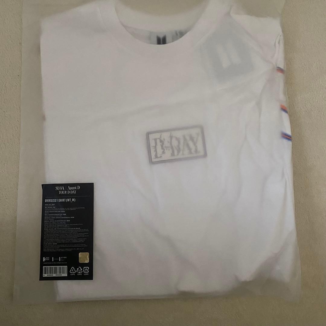 BTS SUGA Agust D Tour D-DAY Oversized T-Shirt size M Official Shop