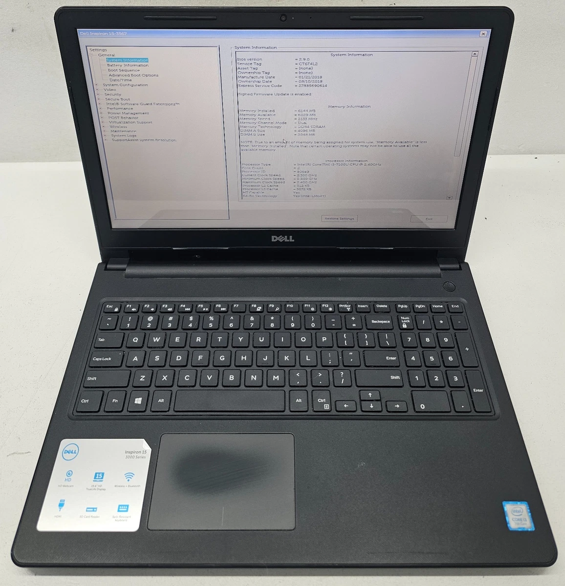 Dell Inspiron 15 3567 8GB RAM PC Laptops & Netbooks for Sale