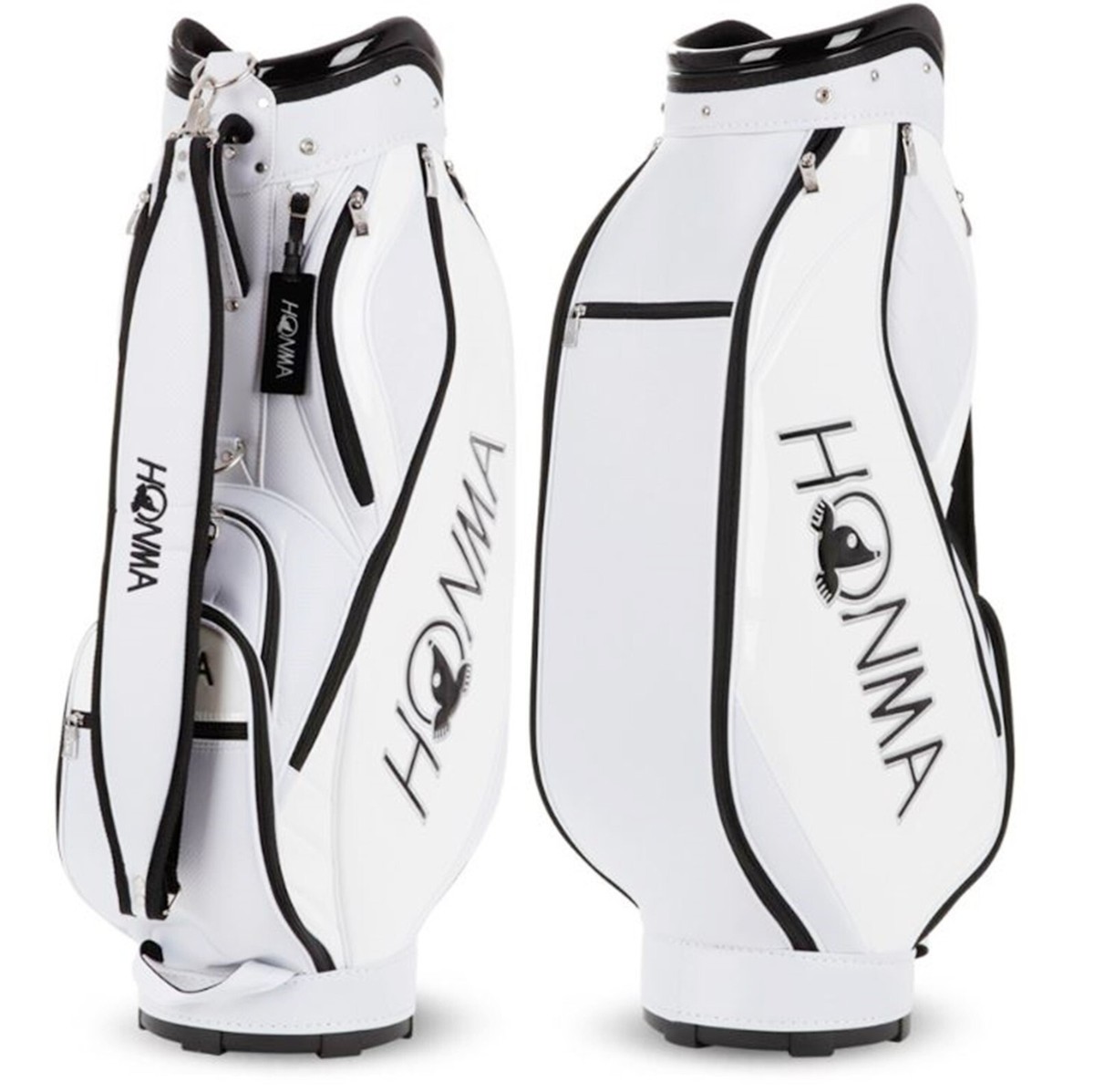 HONMA 2022 CB12213 Men's Golf Caddie Cart Bag 5Way 9inch PU White