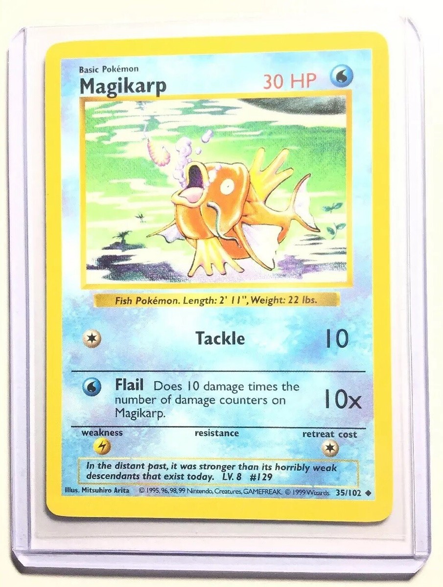 MAGIKARP - 35/102 - SHADOWLESS Base Set - Pokemon Card - EXC / NM