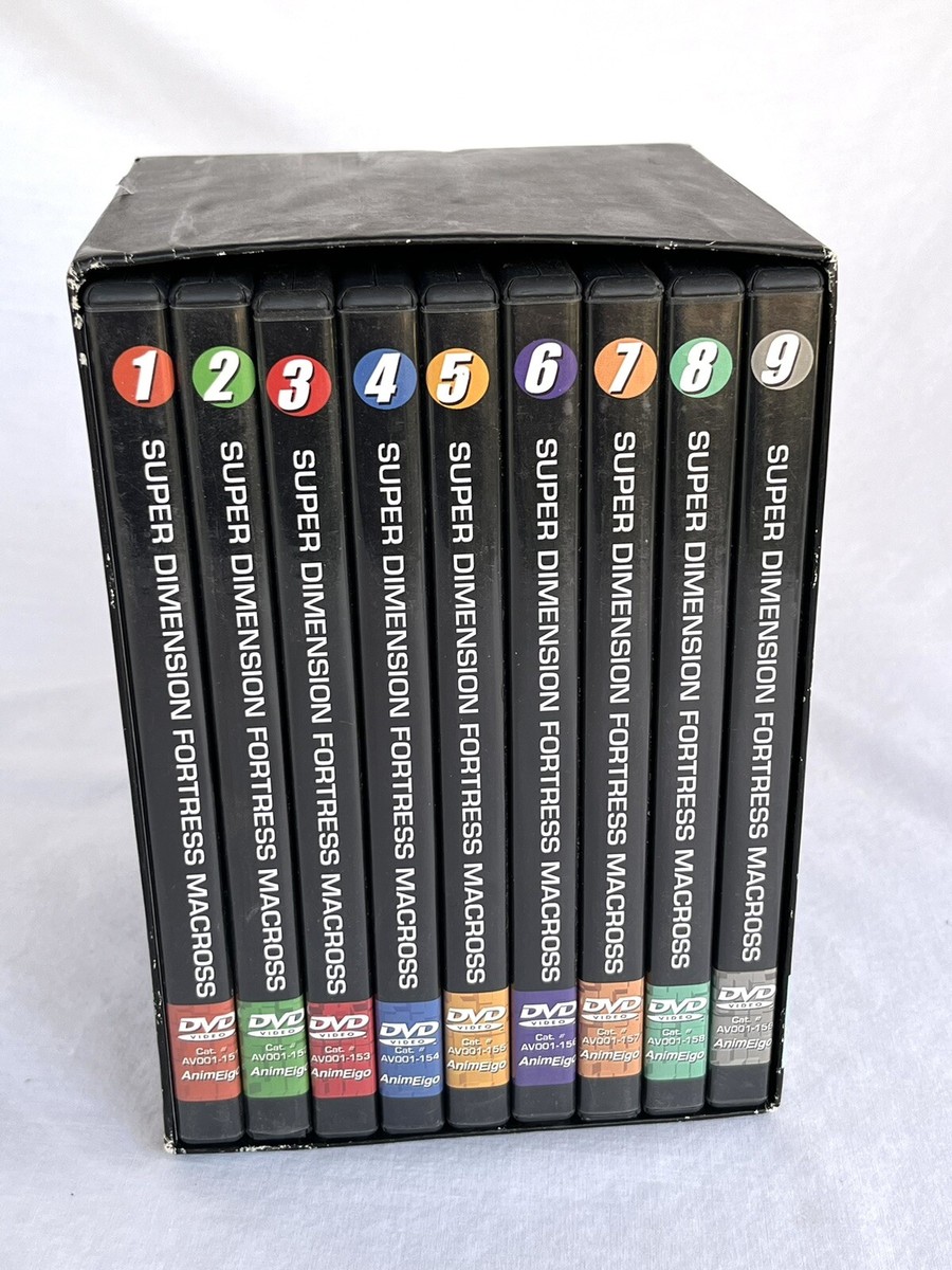 ANIMEIGO Super Dimension Fortress Macross DVD Box Set 1-9 w/Story