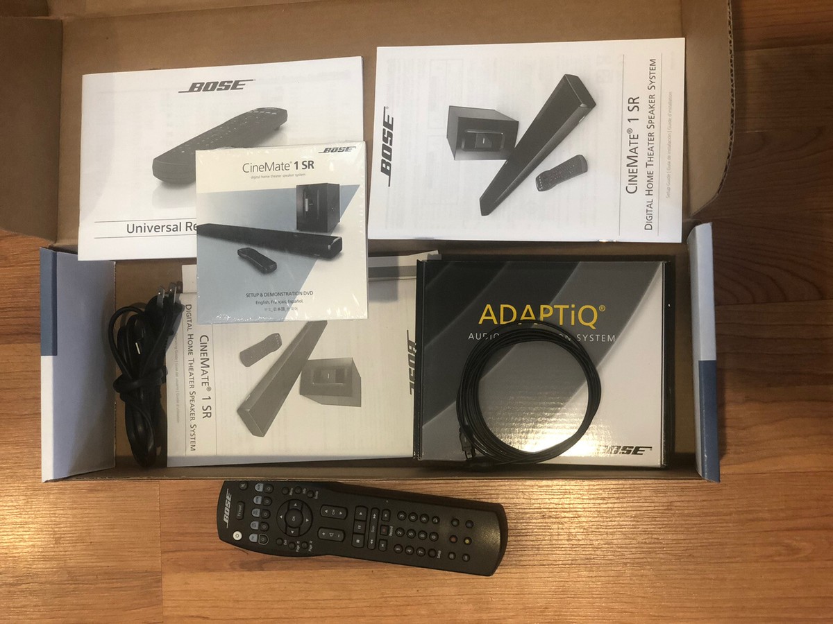 Bose CineMate 1SR Speaker System Black Soundbar w/Wireless Sub 1