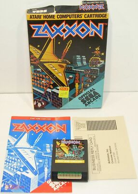 Atari 400/600XL/800XL Computer ZAXXON Video Game w/ Box Manual