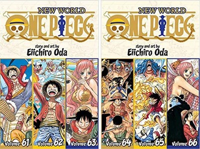 One Piece 3-in-1 Edition 12-book Manga Set 21-32: Vol. 61-96 by