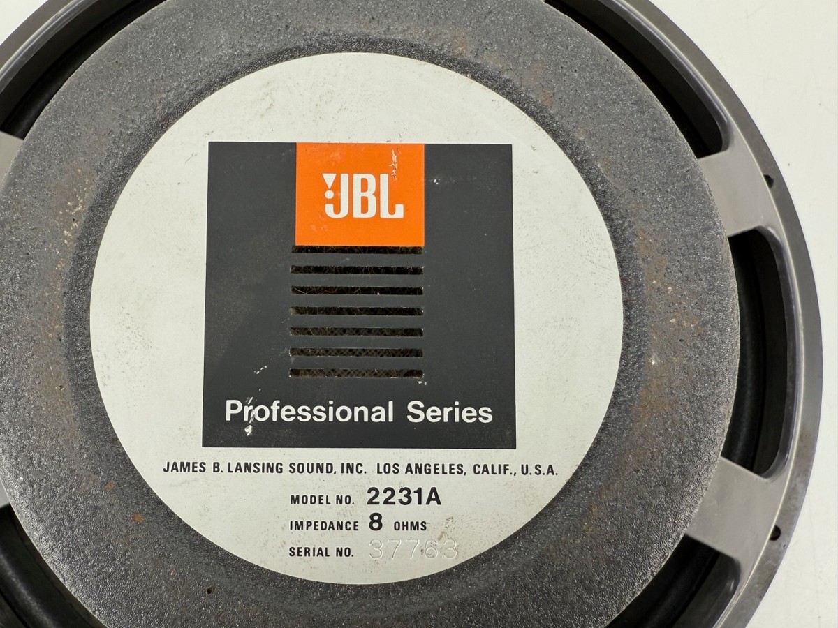 JBL 2231A Professional Series Woofer - Fully working - Refoamed | eBay