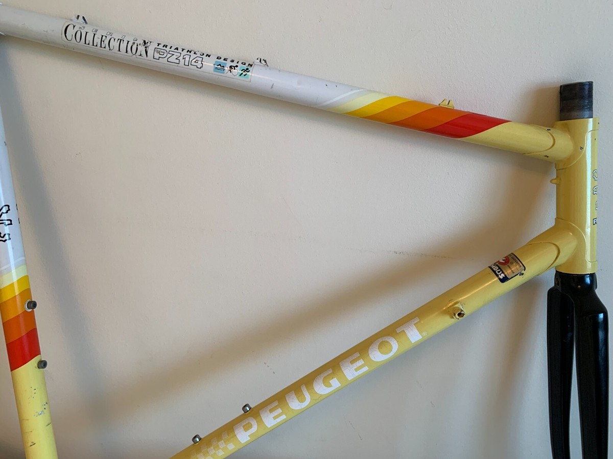 1987 PEUGEOT PZ-14 Triathlon COLUMBUS Steel FRAME - 56 cm - RARE