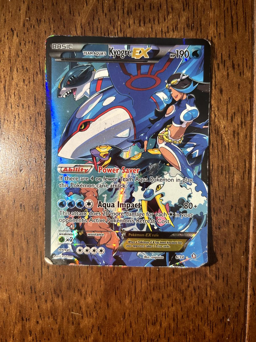 Team Aqua's Kyogre EX 6/34 2015 Pokemon TGC Playing Card | eBay