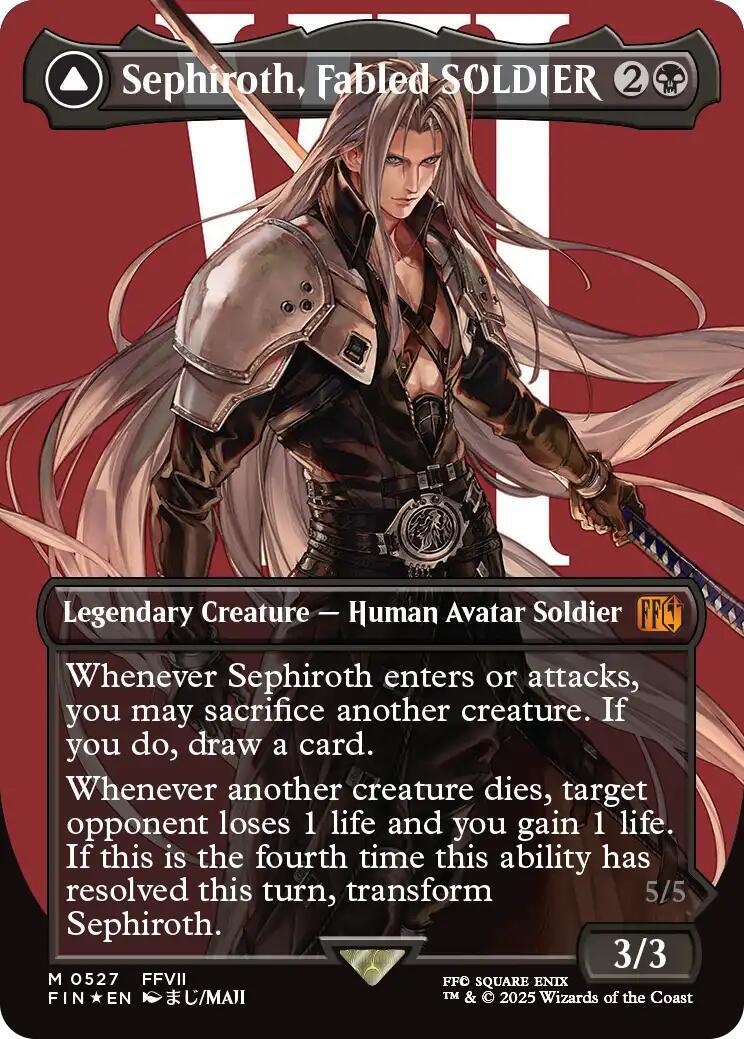 Sephiroth, Fabled SOLDIER (Borderless) (Surge Foil) Final Fantasy