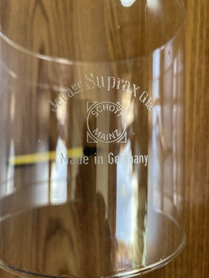 JENAER SUPRAX GLAS SCHOTT MAINZ GERMANY GLASS LANTERN GLOBE NOS