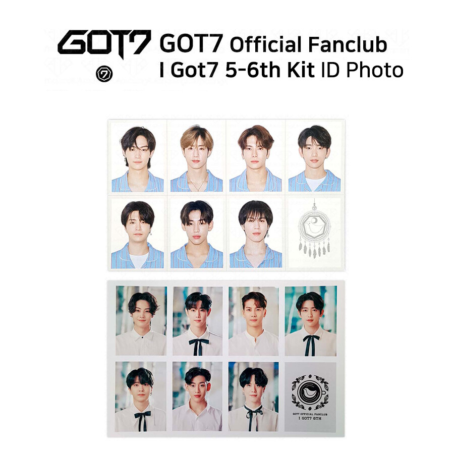 GOT7 Official Fan Club I GOT 7 5th 6th Generation ID Photo Member