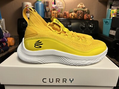 Under Armour curry 8 nm Team Colors yellow Shoes Sku 3024785700