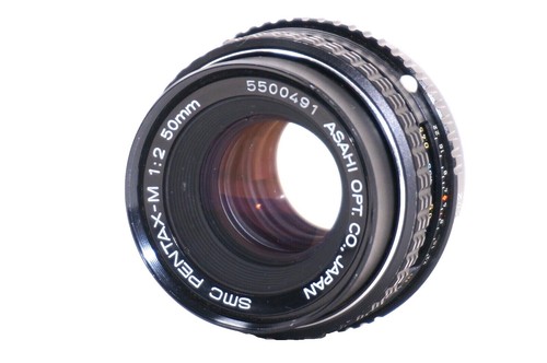 SMC Pentax-M 1:2 50mm Camera Lens Asahi Japan, Black, Tested