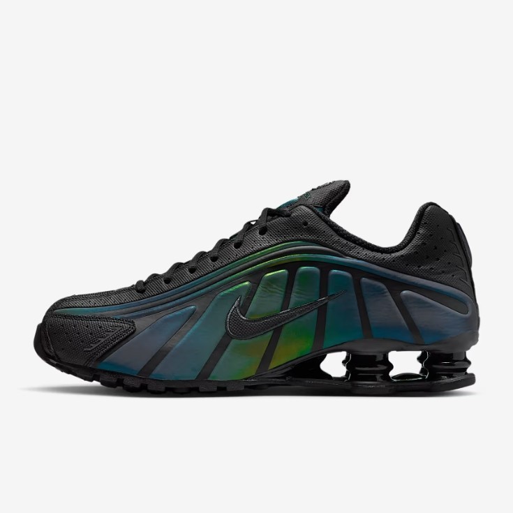 New Nike Shox R4 SE Shoes - Black/ Seaweed (IM6596-001) | eBay