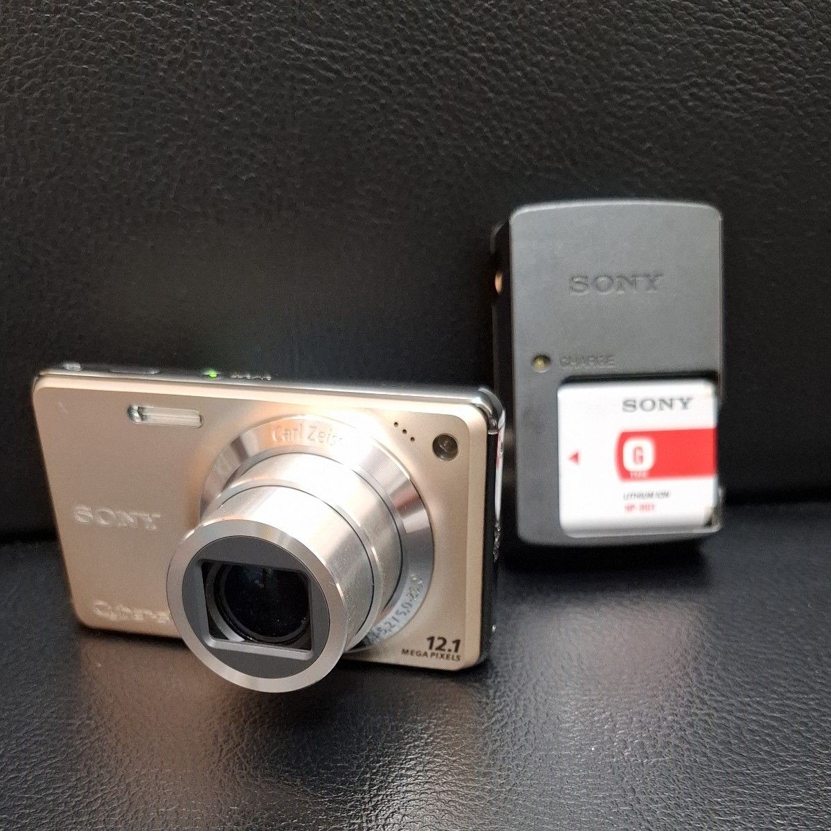 SONY Cyber-shot DSC-W270 Gold 12.1MP Digital Camera w/2 Batteries