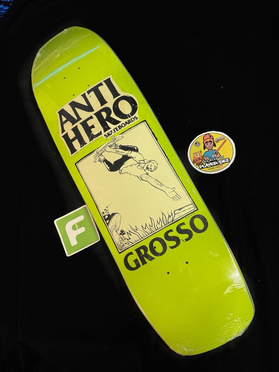 RARE Anti Hero Jeff Grosso Lance Mountain Art Shaped Skateboard