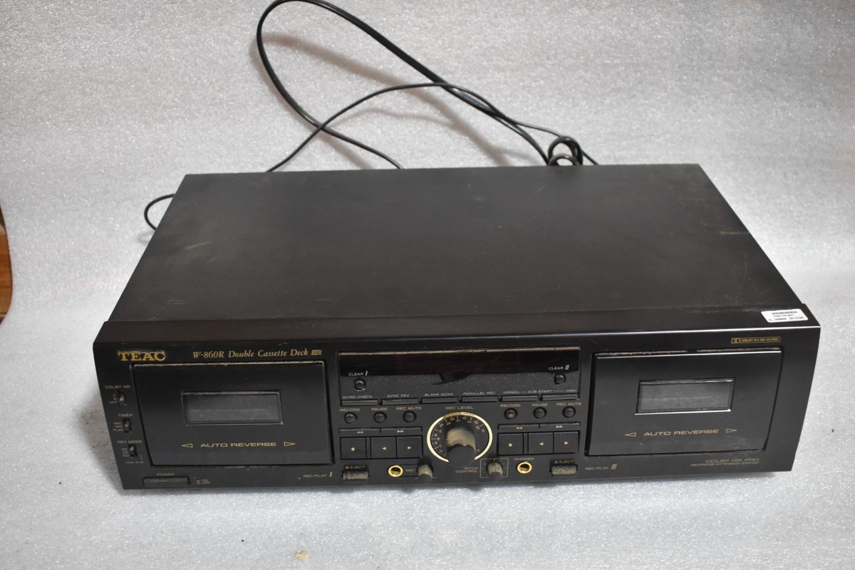 TEAC W-860R STEREO DOUBLE CASSETTE DECK UR 120/230V | eBay