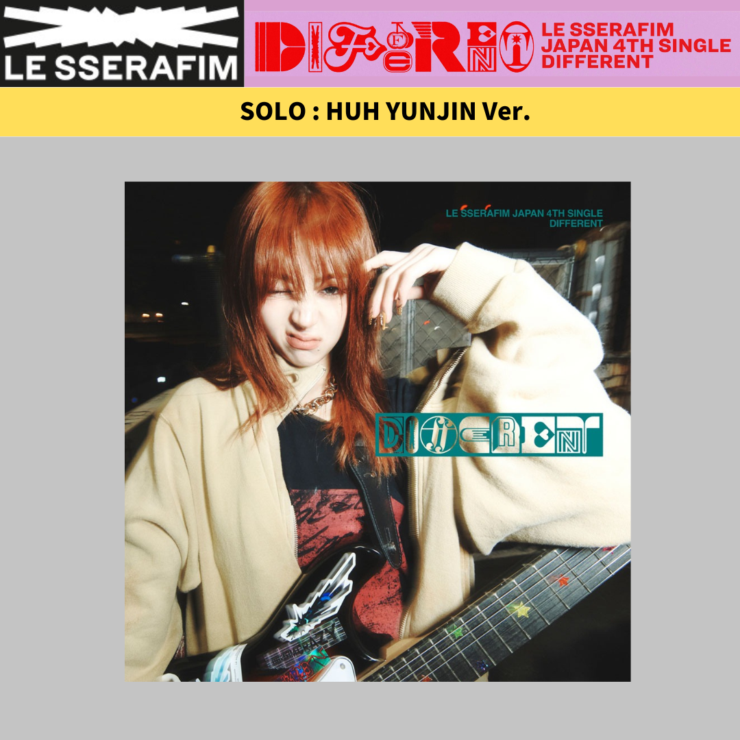 LE SSERAFIM - DIFFERENT Japan 4th Single Official Sealed CD SOLO