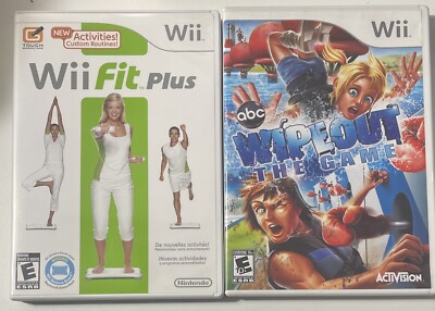 Wii 2 game lot! Wii Fit Plus, ABC Wipeout The Game Nintendo | eBay