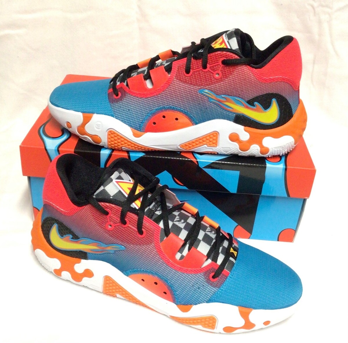 Nike Paul George PG 6 NRG Hot Wheels Laser Blue/Orange DH8446-100