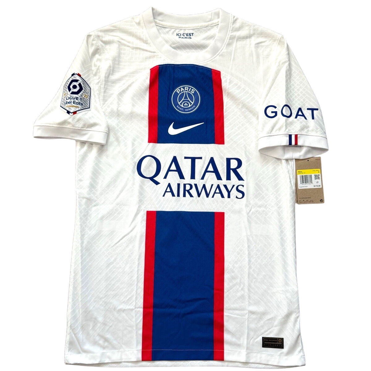 2022/23 PSG Authentic Third Jersey #30 Messi Small Vapor Player