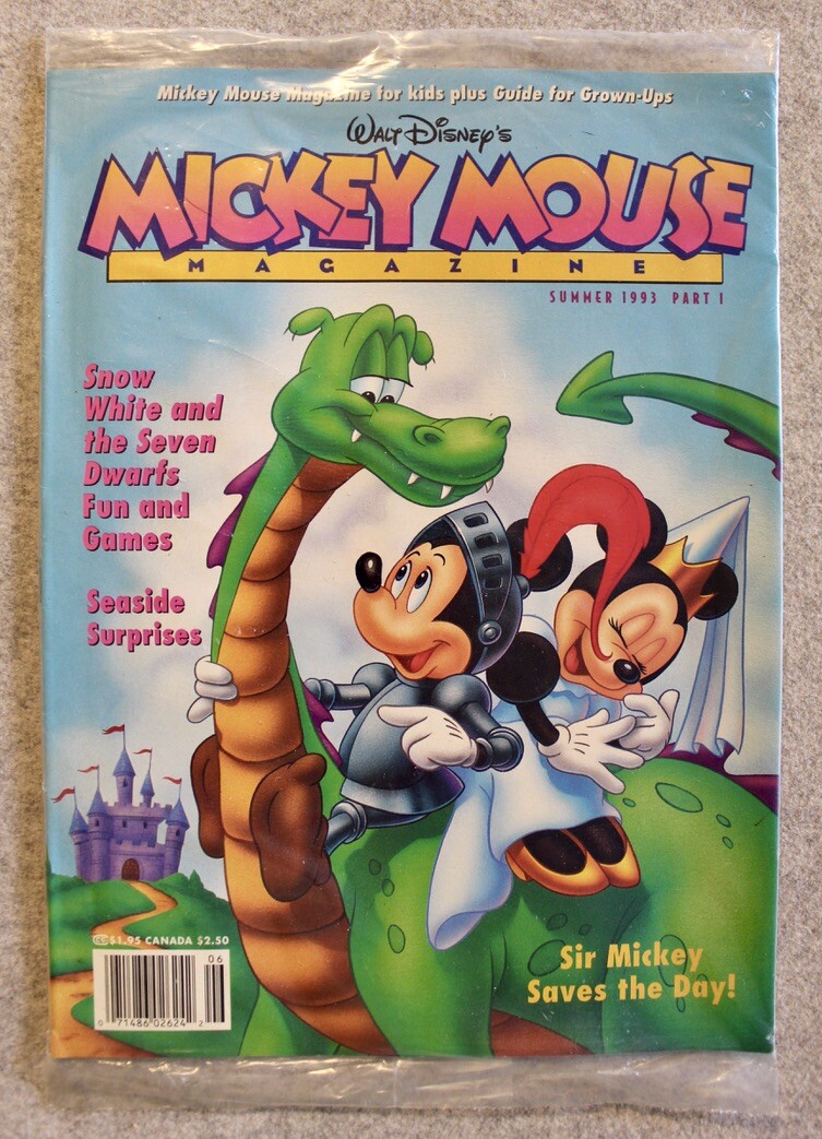 SEALED Walt Disney's MICKEY MOUSE MAGAZINE 1993 Snow White and the