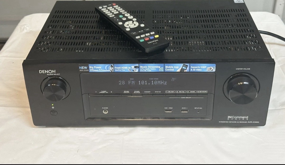Denon AVR-X1000 IN-Command Series Integrated Network 5.1 Channel