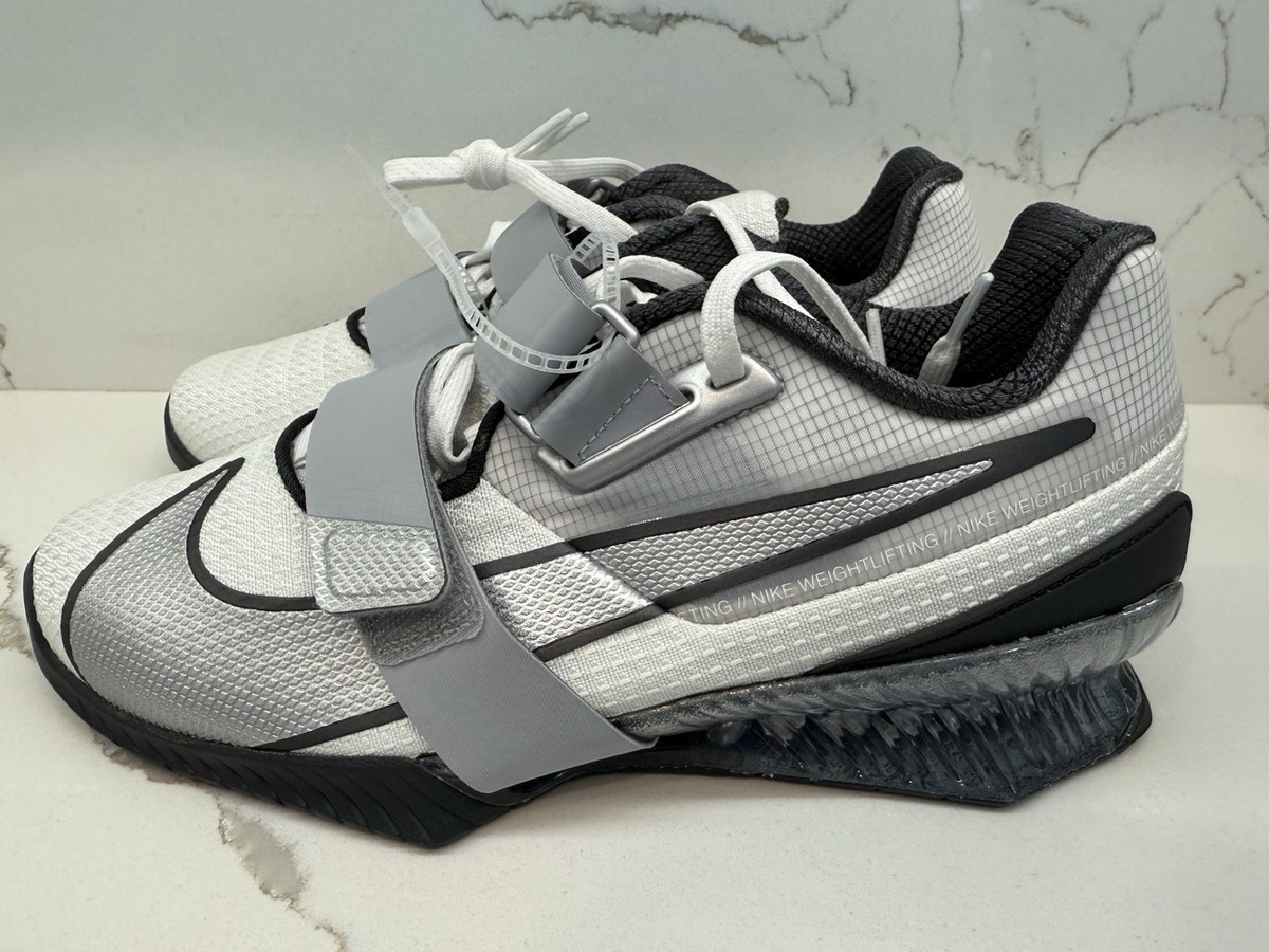 New Nike Romaleos 4 SE Weightlifting Shoes White/Wolf Grey FZ8663