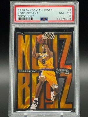 KOBE BRYANT 1998 Skybox Thunder NOYZ BOYZ #3 RARE INSERT NM-MT PSA