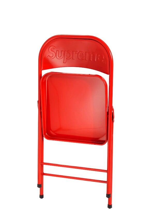 Supreme Metal Folding Chair Red | eBay