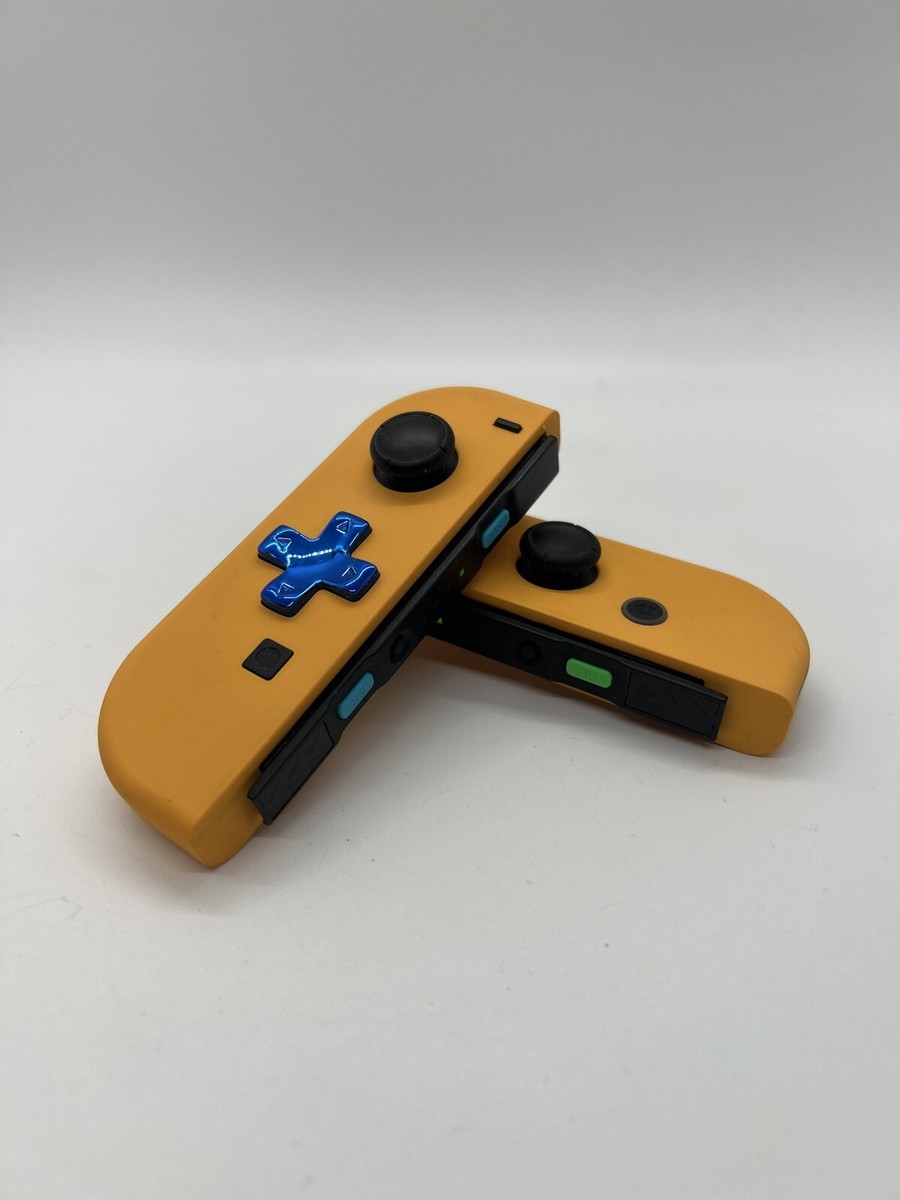 Nintendo Switch Joy-Con (L/R) Orange Yellow Blue Metallic Rare