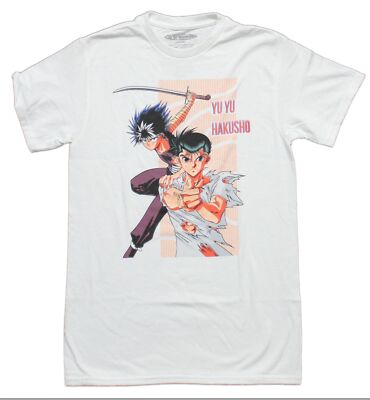 Yu Yu Hakusho New Adult T-Shirt - Yuske Hei Lined Box Dup Image | eBay